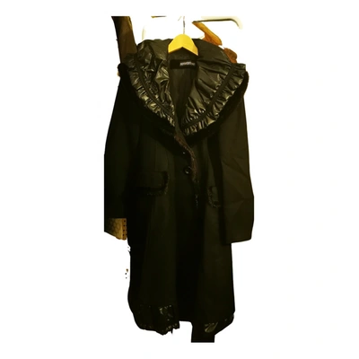 Pre-owned Maria Grazia Severi Wool Coat In Black
