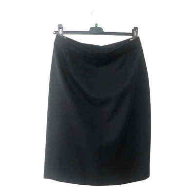 Pre-owned Laura Biagiotti Wool Skirt Suit In Black