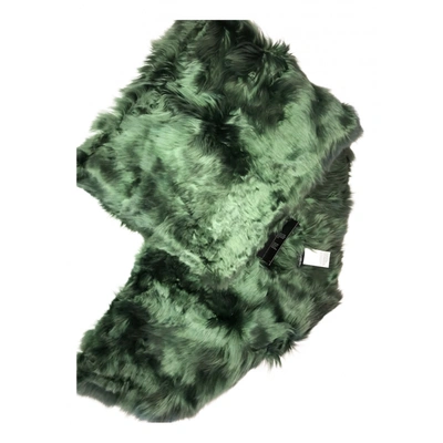 Pre-owned Dolce & Gabbana Stole In Green