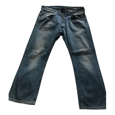 Pre-owned Replay Straight Jeans In Blue