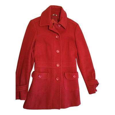 Pre-owned Max & Co Wool Coat In Red