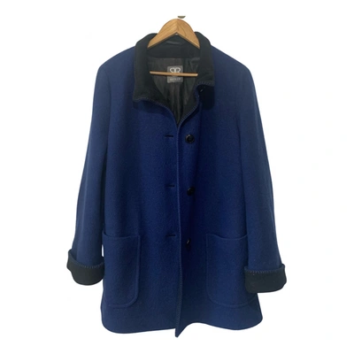 Pre-owned Basler Wool Coat In Blue