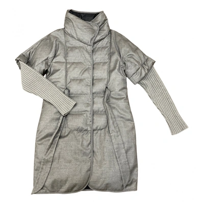 Pre-owned Brunello Cucinelli Wool Dufflecoat In Grey