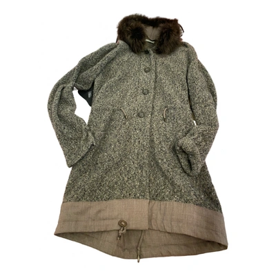 Pre-owned Fabiana Filippi Wool Coat In Beige