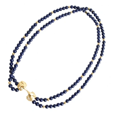 Pre-owned Kenneth Jay Lane Necklace In Blue
