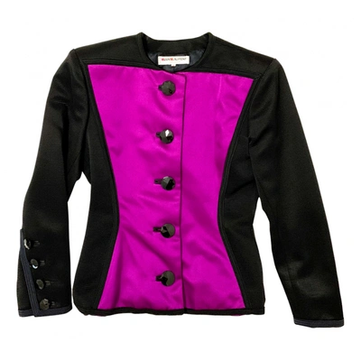 Pre-owned Saint Laurent Velvet Short Vest In Pink