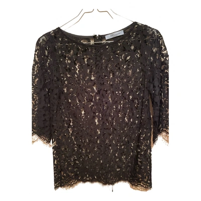 Pre-owned Blumarine Lace Blouse In Black