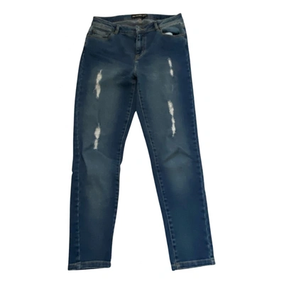 Pre-owned The Kooples Spring Summer 2020 Straight Jeans In Blue