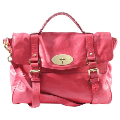Pre-owned Mulberry Bayswater Leather Bag In Red