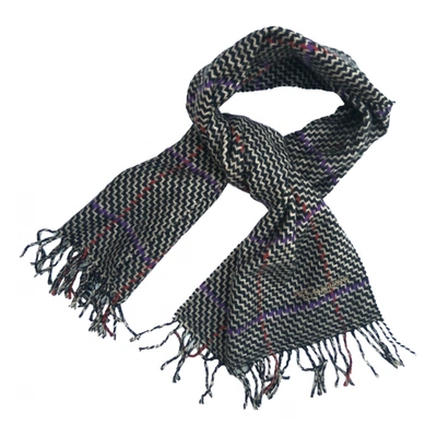 Pre-owned Saint Laurent Wool Scarf In Multicolour