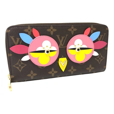 Pre-owned Louis Vuitton Cloth Wallet In Brown