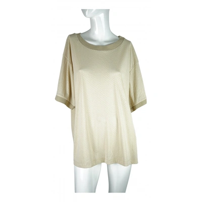 Pre-owned Byblos Blouse In Beige