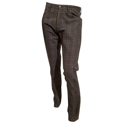 Pre-owned Guess Trousers In Grey