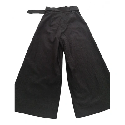 Pre-owned Keepsake The Label Linen Straight Pants In Black