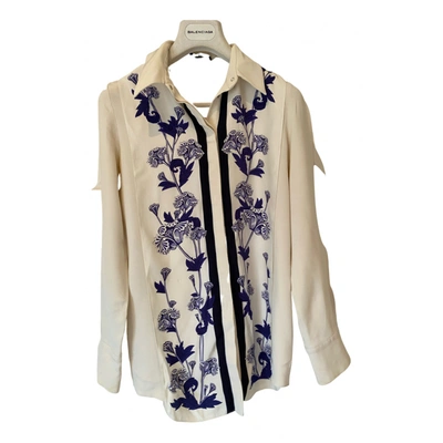 Pre-owned Mother Of Pearl Mof Pearl Silk Shirt In Beige