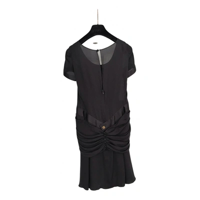 Pre-owned Chanel Silk Dress In Black