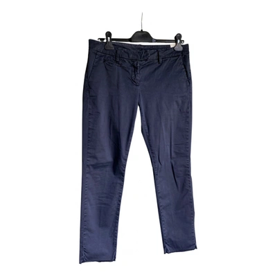 Pre-owned Dondup Trousers In Blue