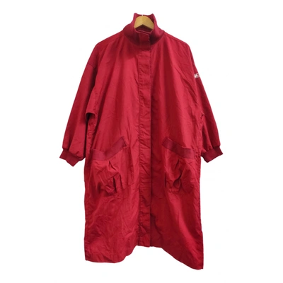 Pre-owned Issey Miyake Coat In Red
