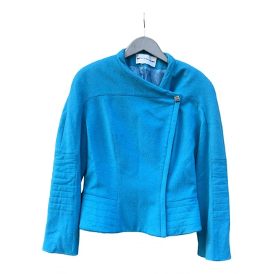 Pre-owned Mugler Wool Jacket In Blue