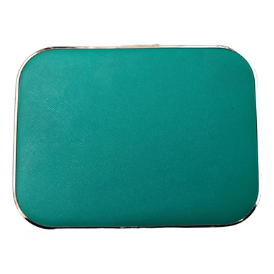 Pre-owned Olga Berg Leather Handbag In Green