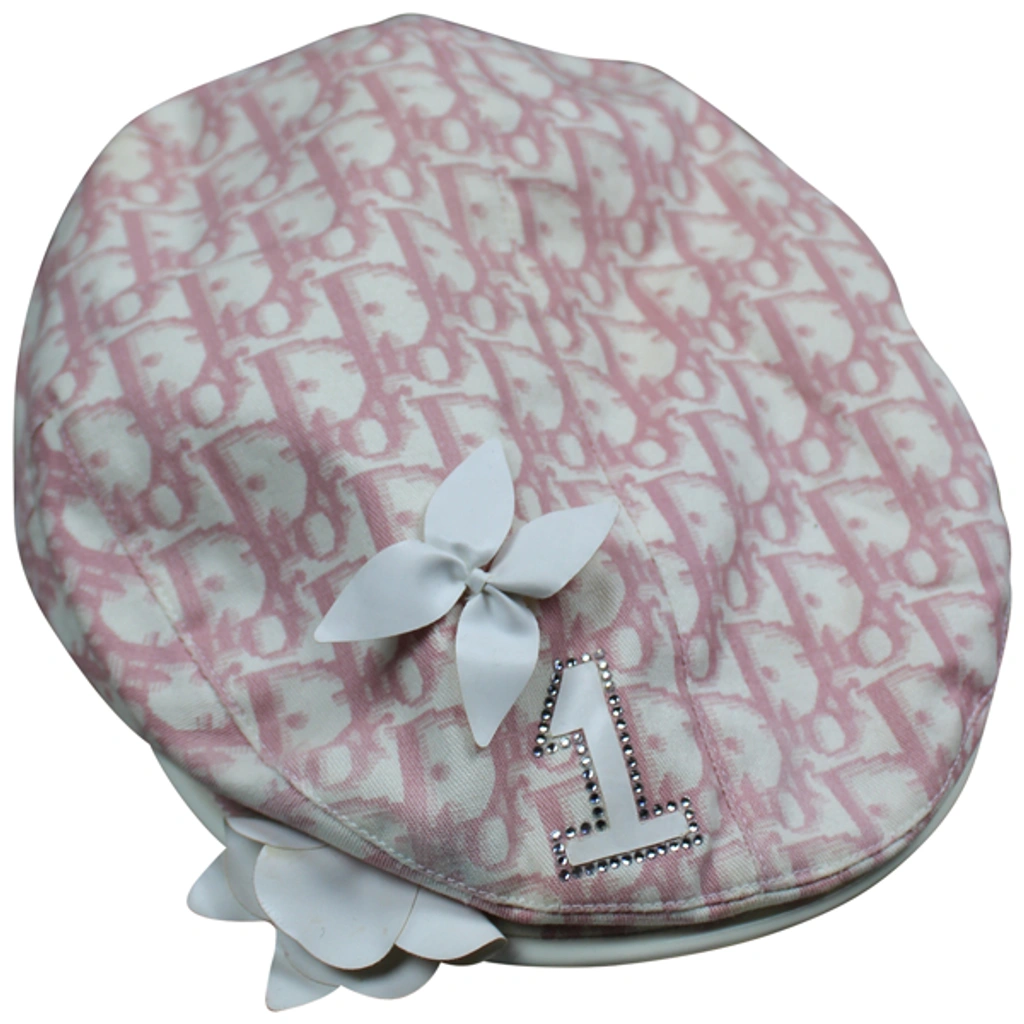 Pre-owned Dior Beret In Pink ModeSens