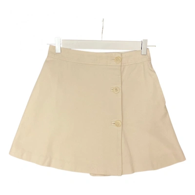 Pre-owned Paul & Joe Sister Mini Skirt In White