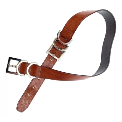 Pre-owned Givenchy Leather Belt In Brown
