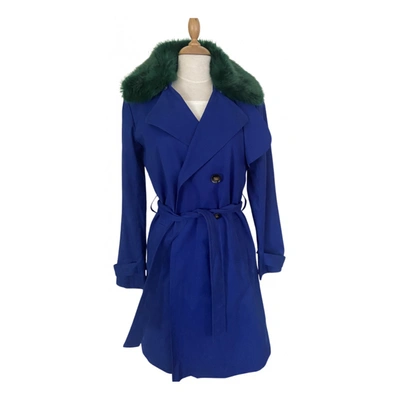 Pre-owned Essentiel Antwerp Trench Coat In Blue