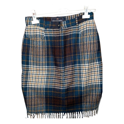 Pre-owned Les Copains Wool Skirt In Multicolour