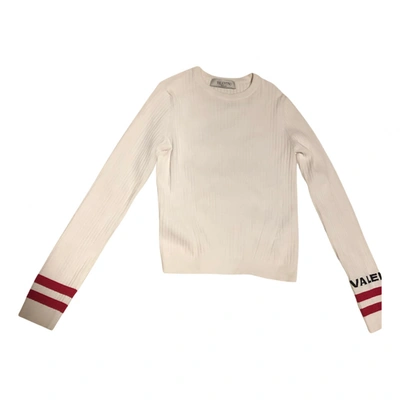 Pre-owned Valentino Jumper In White