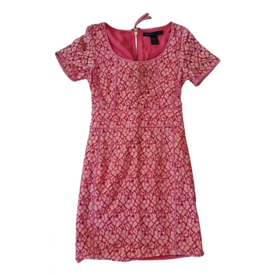 Pre-owned Marc By Marc Jacobs Lace Mini Dress In Pink