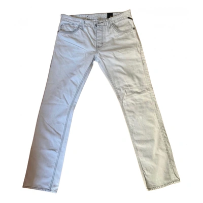 Pre-owned Jack & Jones Straight Jeans In White