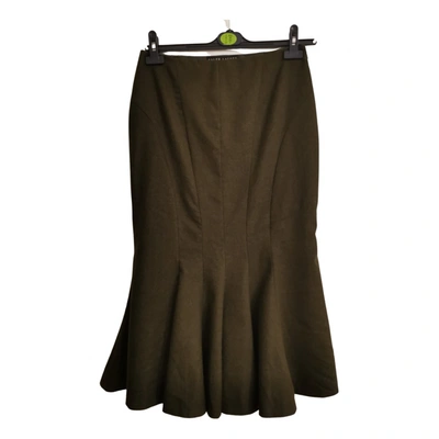 Pre-owned Ralph Lauren Wool Mid-length Skirt In Green