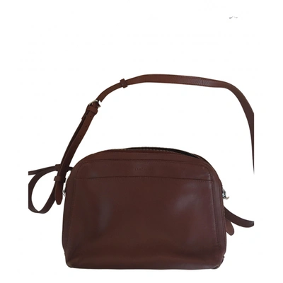 Pre-owned Sandqvist Leather Crossbody Bag In Camel