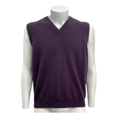 Pre-owned Les Copains Wool Vest In Purple