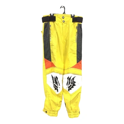 Pre-owned Salomon Trousers In Yellow
