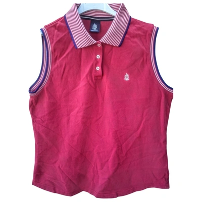 Pre-owned Marina Yachting Red Cotton Top