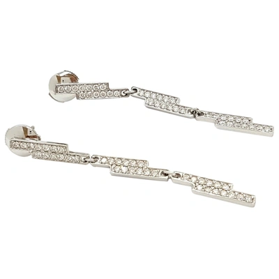 Pre-owned Dinh Van White Gold Earrings In Silver