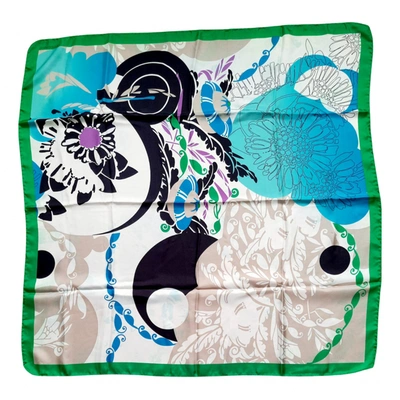 Pre-owned Coccinelle Silk Handkerchief In Multicolour