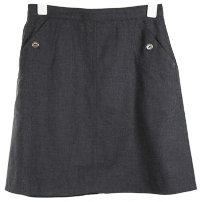 Pre-owned Apc Mini Skirt In Grey