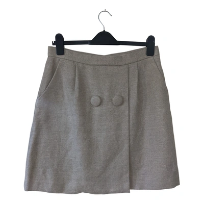 Pre-owned 3.1 Phillip Lim / フィリップ リム Linen Mini Skirt In Beige