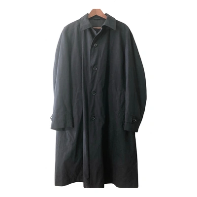 Pre-owned Hugo Boss Coat In Black