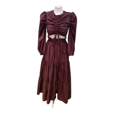 Pre-owned Keepsake The Label Maxi Dress In Burgundy