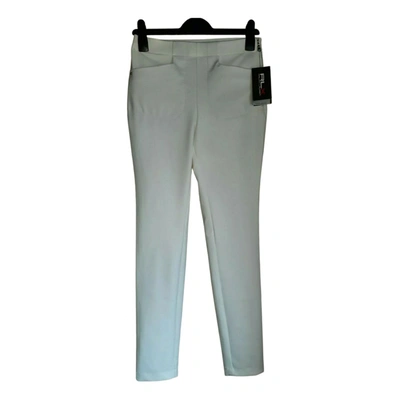 Pre-owned Ralph Lauren Slim Pants In White
