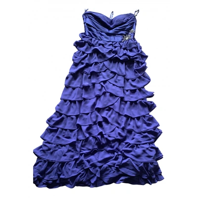 Pre-owned Pronovias Maxi Dress In Blue