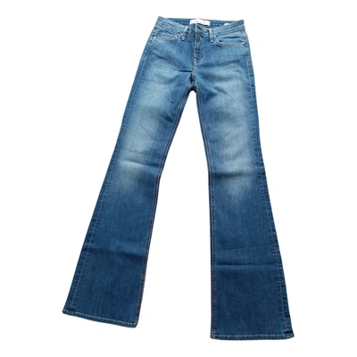 Pre-owned Velvet Bootcut Jeans In Blue