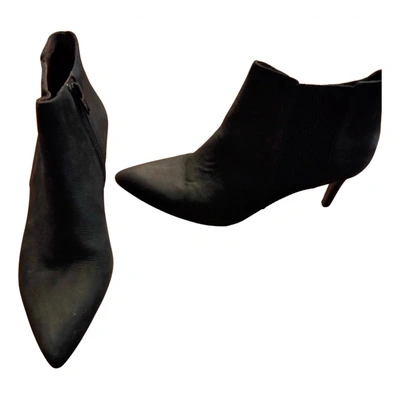 Pre-owned Ikks Ankle Boots In Black