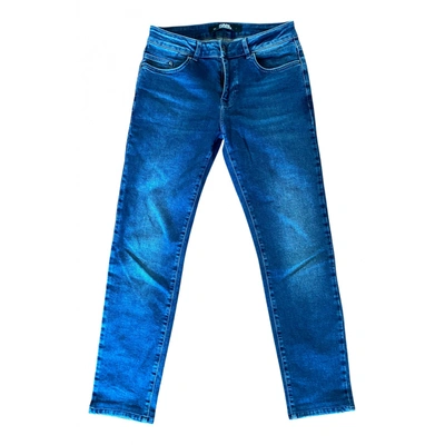 Pre-owned Karl Lagerfeld Slim Jean In Blue