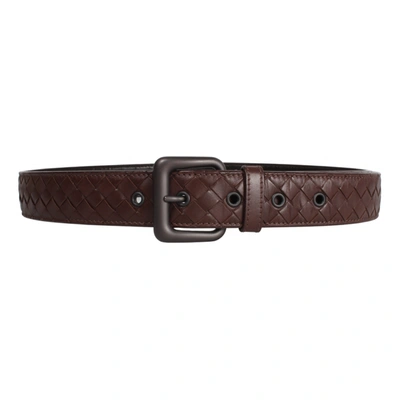Pre-owned Bottega Veneta Leather Belt In Brown