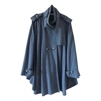 Pre-owned Emilio Pucci Wool Coat In Grey